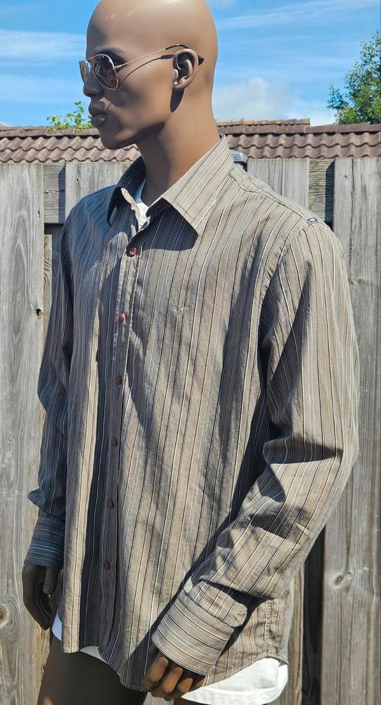 PME Legend overhemd met streepmotief (XXL) gewassen en zgan, Kleding | Heren, Overhemden, Zo goed als nieuw, Overige halswijdtes