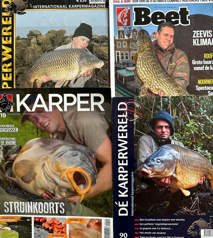 Zeer grote Karper tijdschriften collectie, Watersport en Boten, Hengelsport | Karpervissen, Gebruikt, Overige typen, Ophalen