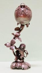judaica/ zilveren vruchtvormige joodse kruidendoos, 19e eeuw, Ophalen of Verzenden
