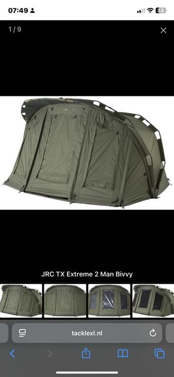 Jrc XT xtreme 2 man bivvy beschikbaar voor biedingen