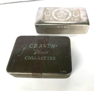 WW2 Tabak Sigaretten Zilver doos Brits Leger Antiek🤠👌 beschikbaar voor biedingen