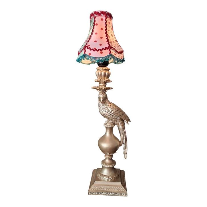 Tafellamp papagaai/vogel kandelaar, Huis en Inrichting, Lampen | Tafellampen, Nieuw, Minder dan 50 cm, Overige materialen, Ophalen of Verzenden