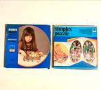 Vintage Simplex Houten Puzzels KERST & SPROOKJES- 2 Stuks, Antiek en Kunst, Ophalen of Verzenden