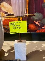 EICHHOLTZ | SIDE TABLE COLE - WITE MARBLE - SHOWROOM ARTIKEL, Ophalen, Minder dan 55 cm, Rond, Nieuw