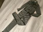 Jane Lushka bonded travelstof jumpsuit groen L, Kleding | Dames, Jumpsuits, Maat 38/40 (M), Ophalen of Verzenden, Zo goed als nieuw