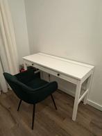 Ikea bureau wit HEMNES 120x47, Huis en Inrichting, Bureaus, Ophalen, Gebruikt