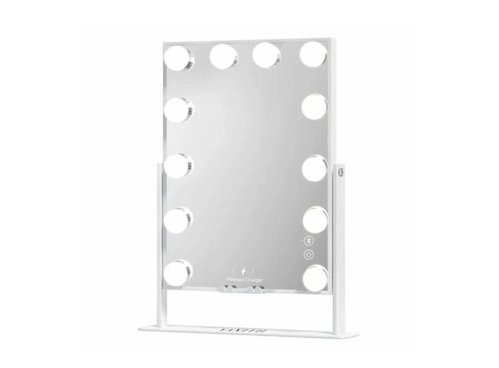 Hollywood Slim Mirror – 12 LED lampen, Bluetooth, Huis en Inrichting, Woonaccessoires | Spiegels, Nieuw, Minder dan 50 cm, Minder dan 100 cm