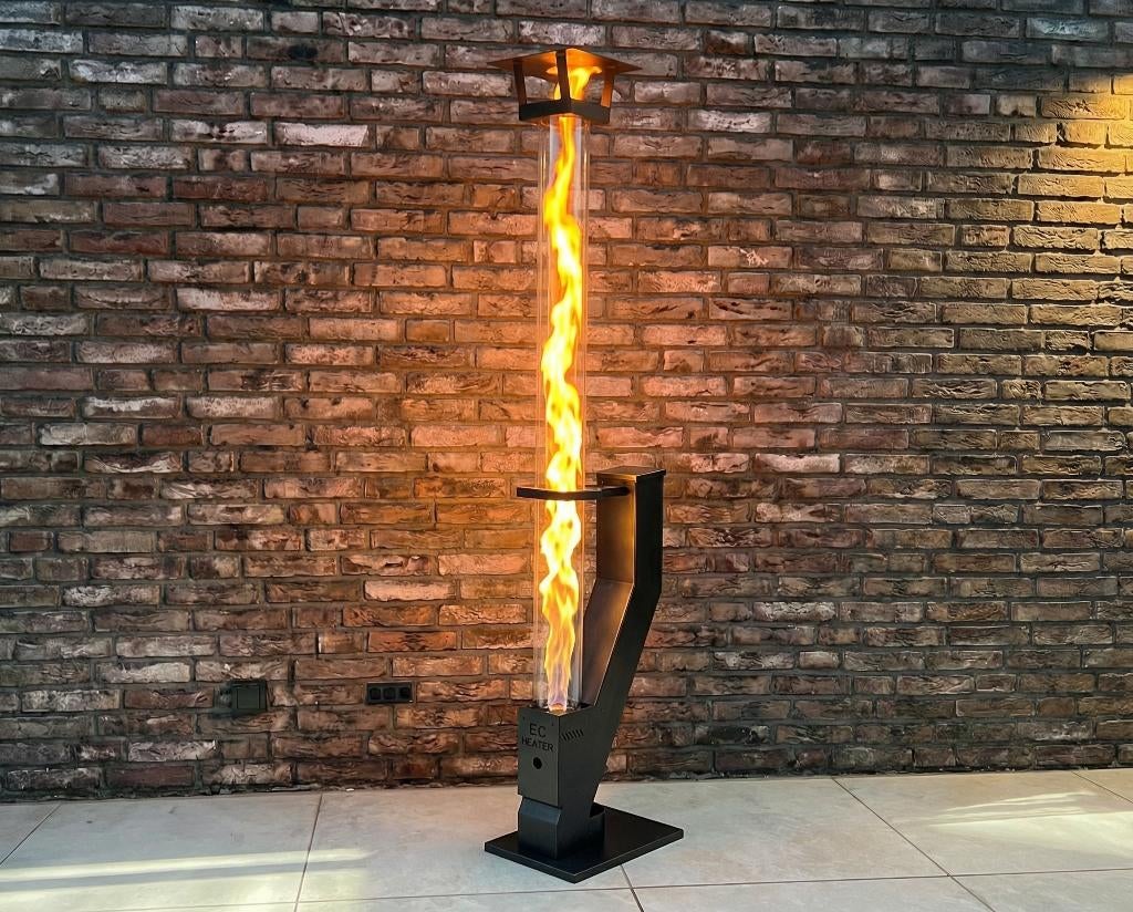 E&C Pelletkachel, Tuin en Terras, Terrasverwarmers, Nieuw, Vloer, Draaibaar, Waterbestendig, Ophalen of Verzenden