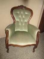 2 chesterfield fauteuils, Ophalen, Gebruikt, 75 tot 100 cm