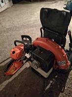 Bladblazer en kettingzaag set, Ophalen of Verzenden, Gebruikt, Benzine, Onbekend
