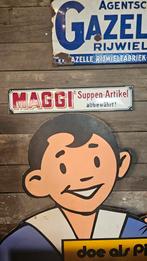 MAGGI Emaille reclame bord, Ophalen of Verzenden, Gebruikt, Reclamebord