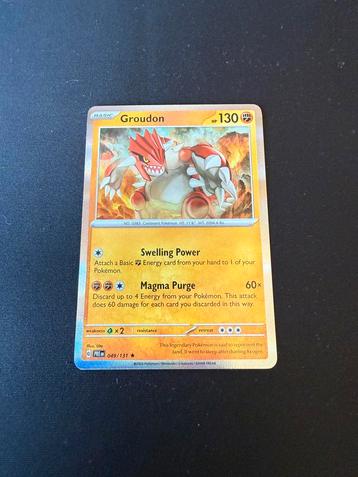 Pokemon groudon PRE 049/131 holo beschikbaar voor biedingen
