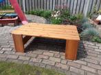 Massief grenen houten salontafel, Ophalen, 100 tot 150 cm, 50 tot 100 cm, Zo goed als nieuw