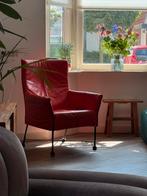 Stoelhoes leder montis Charly rood, Huis en Inrichting, Ophalen of Verzenden, Gebruikt, Leer, Design
