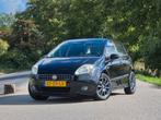 Fiat Punto 1.4 16V Turbo Zwart LPG, Auto's, Fiat, Voorwielaandrijving, Zwart, 4 cilinders, 400 kg