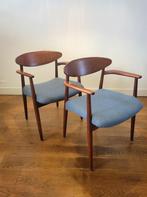 Set van 2 armstoelen van Ejnar Larsen en Aksel Bender Madsen, Huis en Inrichting, Ophalen, Gebruikt, Bruin, Nvt
