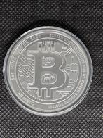 MOOIE NIEUWE 1 OUNCE BITCOIN 2022 999 ZILVER MUNT OZ, Ophalen of Verzenden, Zilver