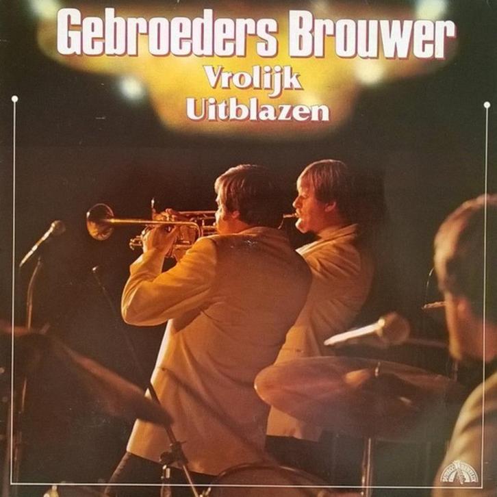 Gebroeders Brouwer ‎– Vrolijk Uitblazen, Cd's en Dvd's, Vinyl | Nederlandstalig, Gebruikt, Levenslied of Smartlap, 12 inch, Ophalen of Verzenden
