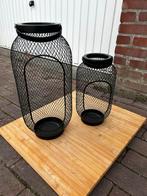 IKEA Windlicht Set - Zwart - 20 & 30 cm, 25 tot 50 cm, Zwart, Ophalen of Verzenden, Zo goed als nieuw