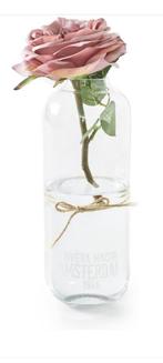 Riviera Maison Vaas - Transparant Glas, Ophalen of Verzenden, Overige kleuren, Glas, Minder dan 50 cm