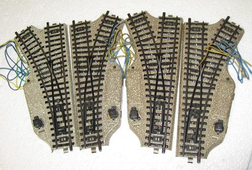 Marklin M Rail wissels (5118/9) 4x + Schakelkast 7072, Hobby en Vrije tijd, Modeltreinen | H0, Gebruikt, Rails, Wisselstroom, Märklin