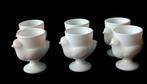 Set/6 Arcopal Eierdopjes melkglas Kip, Antiek en Kunst, Antiek | Servies los, Ophalen of Verzenden