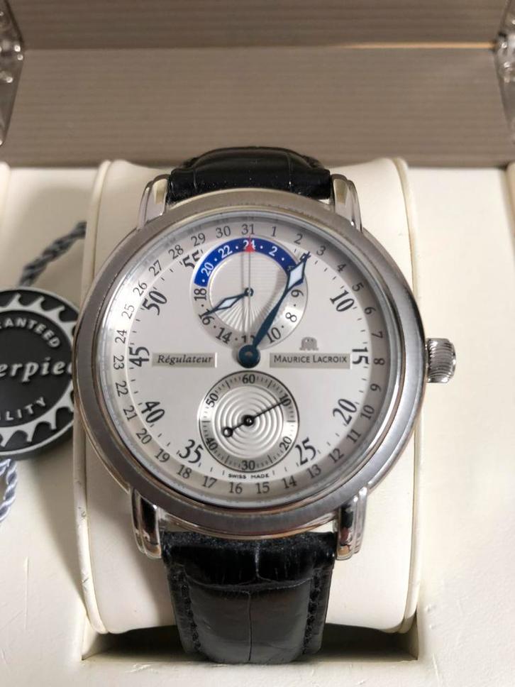 Maurice Lacroix Masterpiece Regulateur - ONGEDRAGEN, Sieraden, Tassen en Uiterlijk, Horloges | Heren, Zo goed als nieuw, Polshorloge
