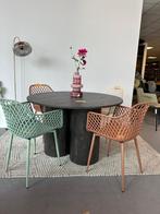 4x kunststof kuipstoel - kunststof stoel - tuinstoelen, Ophalen, Kunststof, Wit, Nieuw