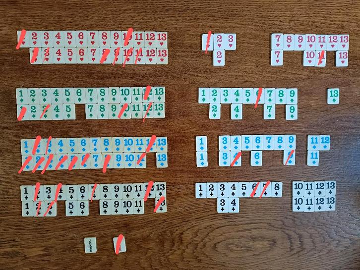 Losse Rummikub stenen RUMMY, 20 cent per stuk, Hobby en Vrije tijd, Gezelschapsspellen | Bordspellen, Gebruikt, Een of twee spelers