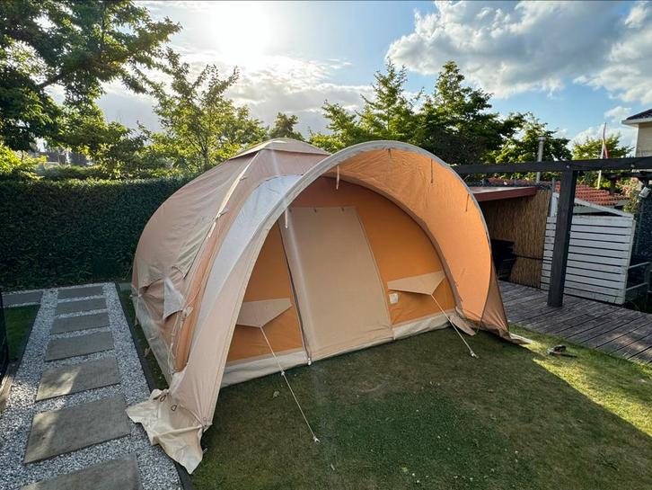 Karsten 350 oppomptent en comfortluifel, Caravans en Kamperen, Tenten, tot en met 4, Gebruikt, Ophalen