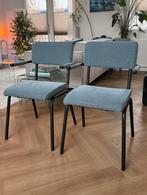 Eetkamer stoelen - Kwantum Zoppola 2x, Ophalen, Twee, Blauw, Zo goed als nieuw