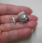 Zilveren aparte vintage vis hanger nr.890