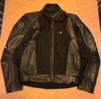 Compleet motorpak REV’IT jas broek ZGAN maat 46 zwart leer, REV'IT, Ophalen of Verzenden, Tweedehands, Heren