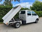 Volkswagen Transporter 2.0 TDI DC PICK-UP KIPPER 140pk DSG7, Auto's, Bestelauto's, Euro 5, Stof, 4 cilinders, Volkswagen