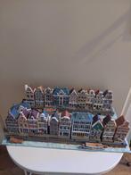 Grachtenhuisjes met 2 x kade en 2x bootjes,blokker, Verzamelen, Beelden en Beeldjes, Ophalen