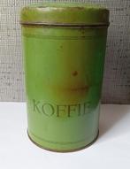 reseda groene blikken koffiebus, Ophalen of Verzenden, Gebruikt, Overige