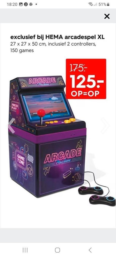 Gloednieuwe Arcade Speel Kast, Spelcomputers en Games, Spelcomputers | Overige, Nieuw, Ophalen of Verzenden