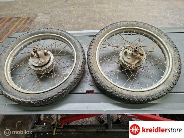 Kreidler wielenset met 116 mm campagnolo naven, Fietsen en Brommers, Brommeronderdelen | Kreidler, Gebruikt, Ophalen of Verzenden