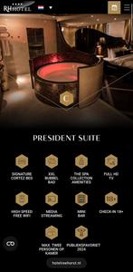 President Suite Hotel Reehorst, Tickets en Kaartjes, Twee personen, 1 overnachting