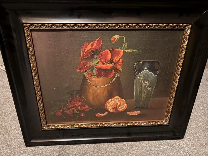 Antiek Stilleven Schilderij met oude lijst, Antiek en Kunst, Kunst | Schilderijen | Klassiek, Ophalen