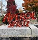 Aperol Spritz Lichtreclame, Ophalen of Verzenden, Zo goed als nieuw, Lichtbak of (neon) lamp