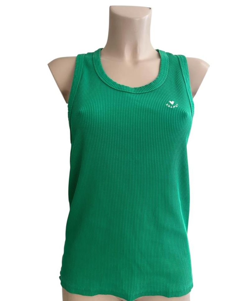 Fabienne Chapot top M, Kleding | Dames, Tops, Zo goed als nieuw, Maat 38/40 (M), Groen, Korte mouw, Ophalen of Verzenden