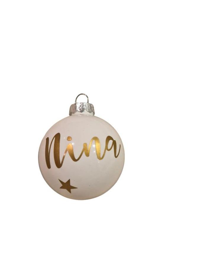 kerstbal met naam, Diversen, Kerst, Nieuw, Ophalen of Verzenden