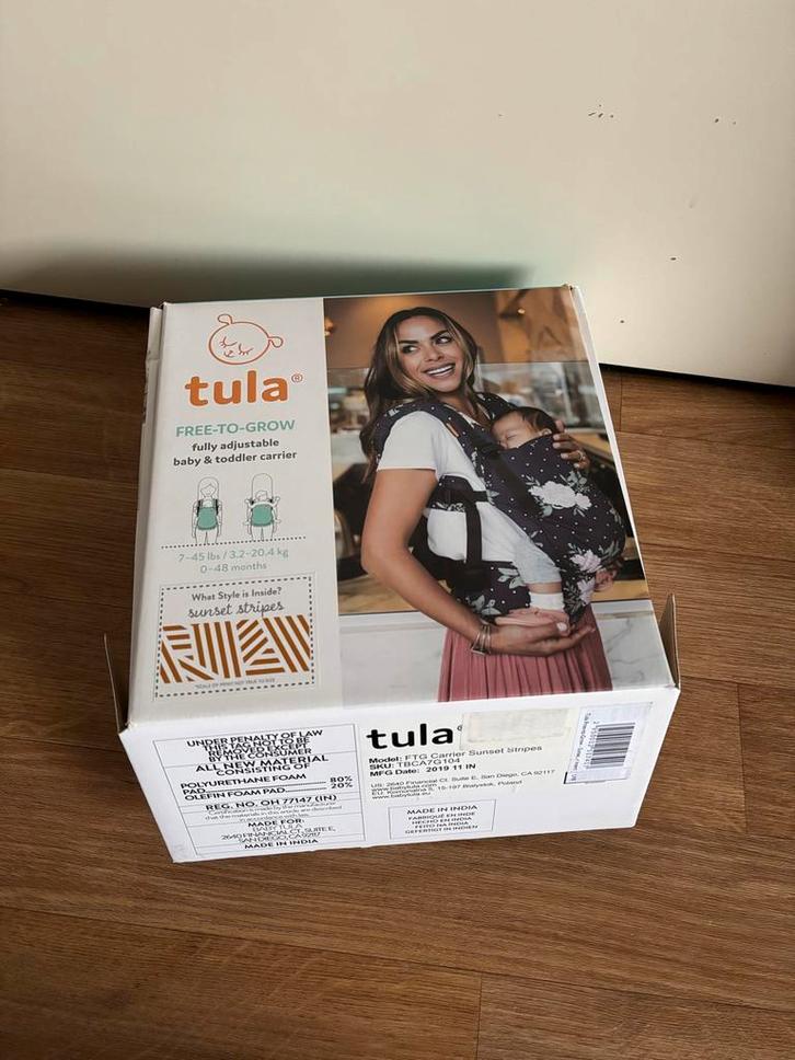 Tula Free to Grow Draagzak - Zo goed als nieuw!, Kinderen en Baby's, Babydragers en Draagdoeken, Zo goed als nieuw, Draagzak, Buik of Rug