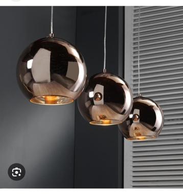 LifestyleFurn Hanglamp 'Rany' 3-lamps, kleur Koper  beschikbaar voor biedingen