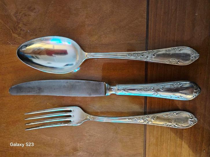 Pasch & Co, verzilverd bestek, Antiek en Kunst, Antiek | Bestek, Ophalen of Verzenden