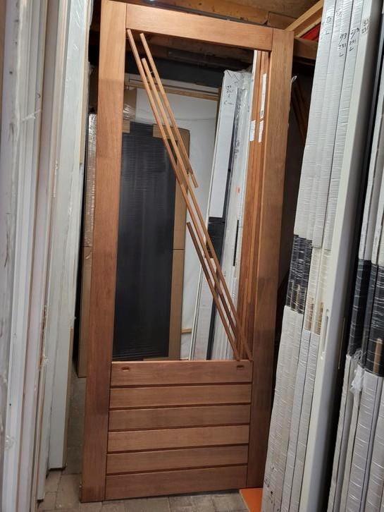 93x231,5cm buitendeur achterdeur hardhout BW66, Doe-het-zelf en Verbouw, Deuren en Horren, Nieuw, Buitendeur, 215 cm of meer, 80 tot 100 cm