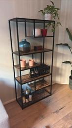 Mooie open stellingkast - 82x175x34 cm, Met plank(en), Gebruikt, Metaal, 150 tot 200 cm