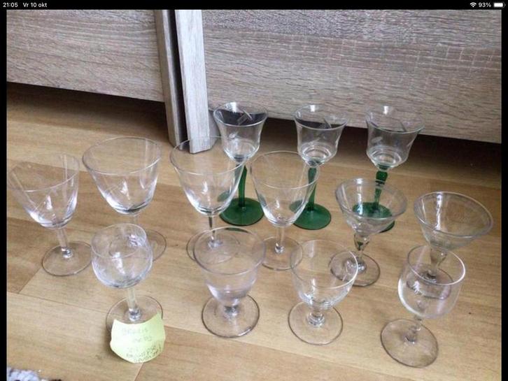 Antieke glaasjes💥mooi geslepen, Verzamelen, Glas en Borrelglaasjes, Zo goed als nieuw, Overige typen, Ophalen of Verzenden