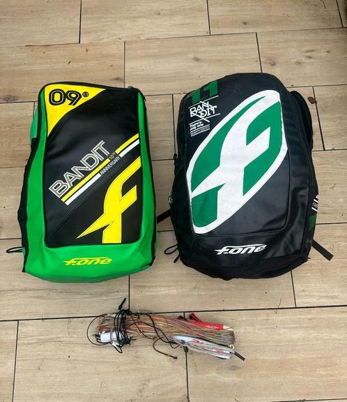 F-One Kites (9m² + 11m²) + Bar – Complete Set – Topconditie, Watersport en Boten, Kitesurfen, Gebruikt, Kite, 11 m², Geen board
